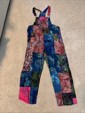 Colorful Patchwork Overalls
